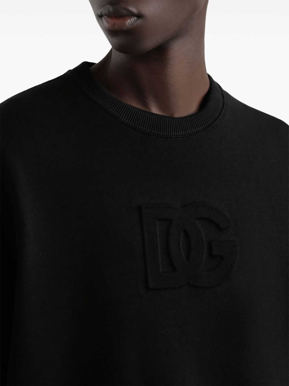 logo-embossed sweatshirt - 4