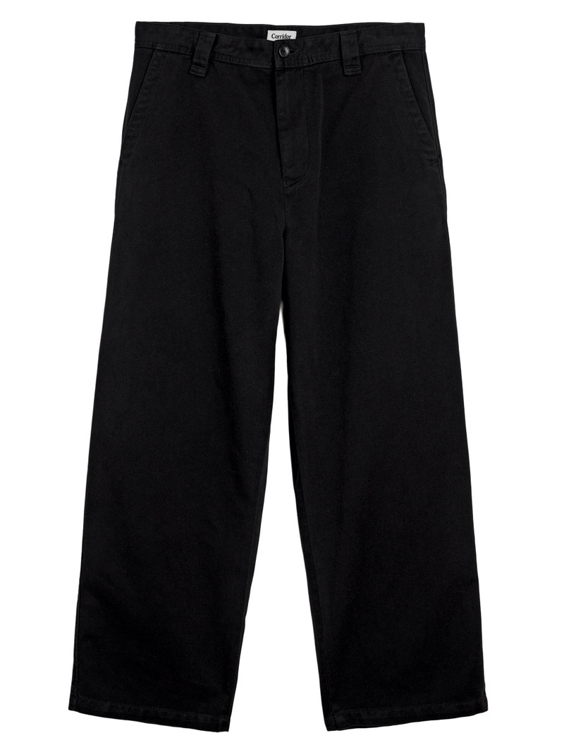 Men's Wide Twill Pants - Black 1