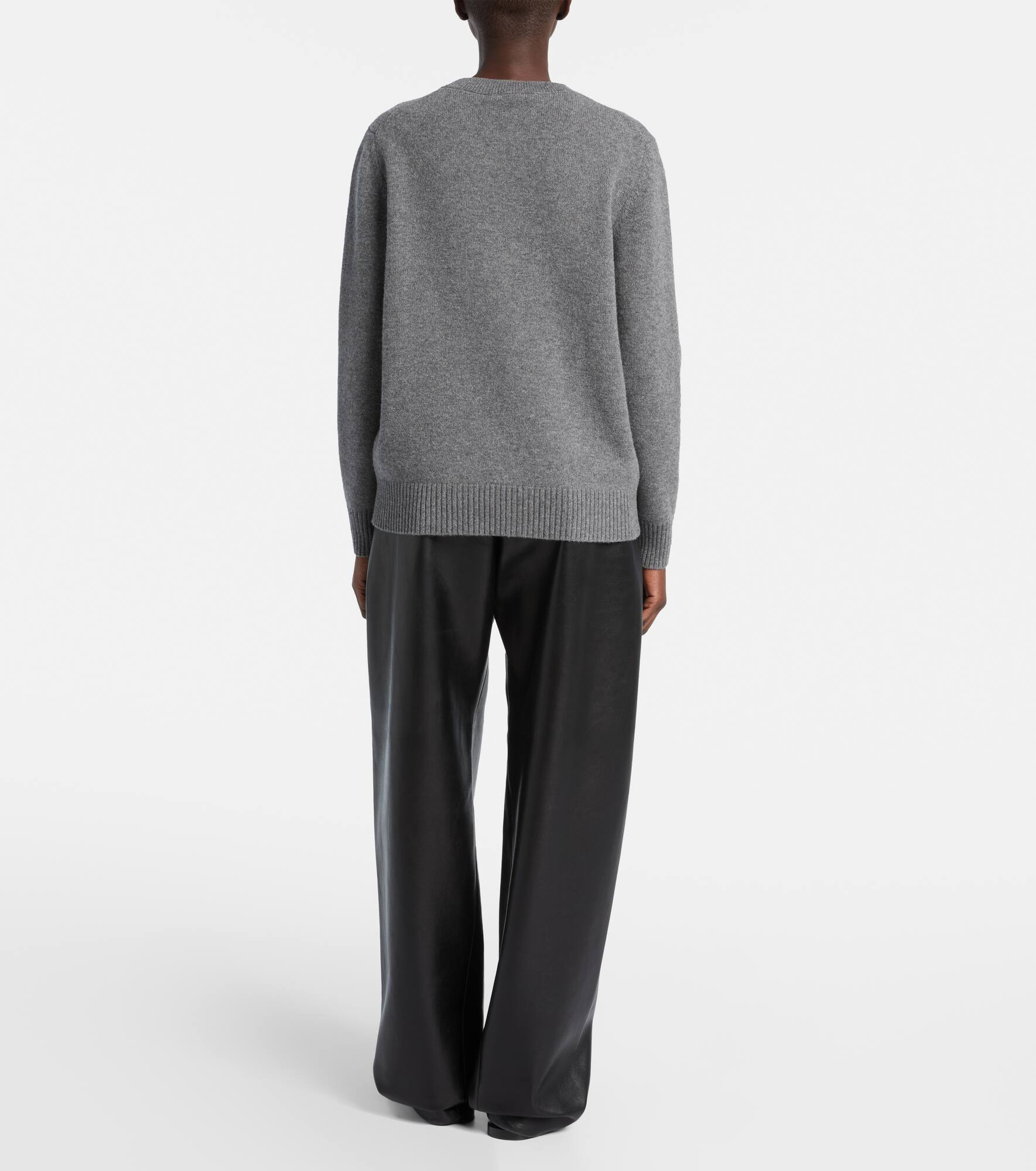 Logo wool and cashmere sweater - 3