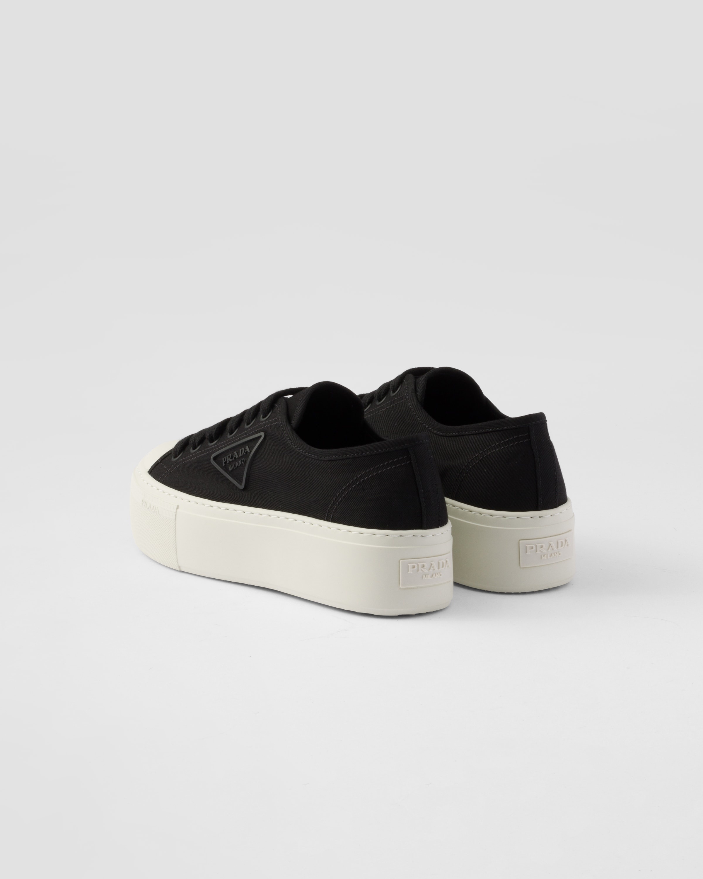 Laced fabric sneakers - 5