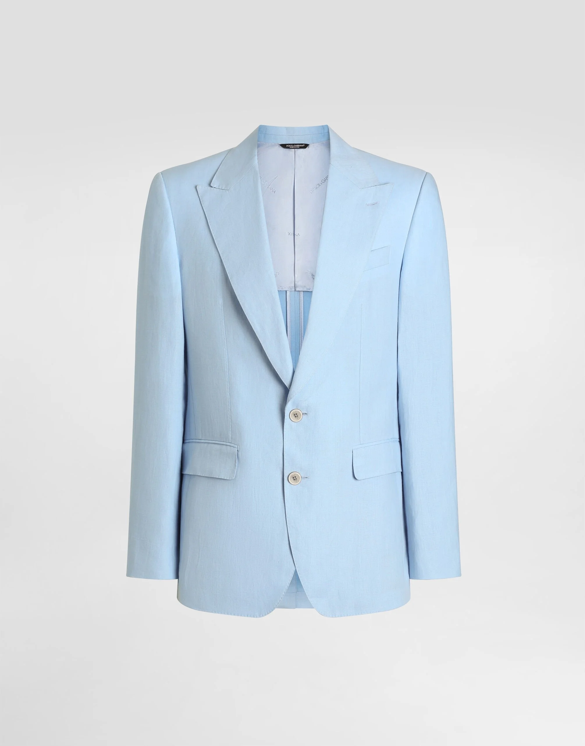 Sicilia single-breasted linen jacket - 1