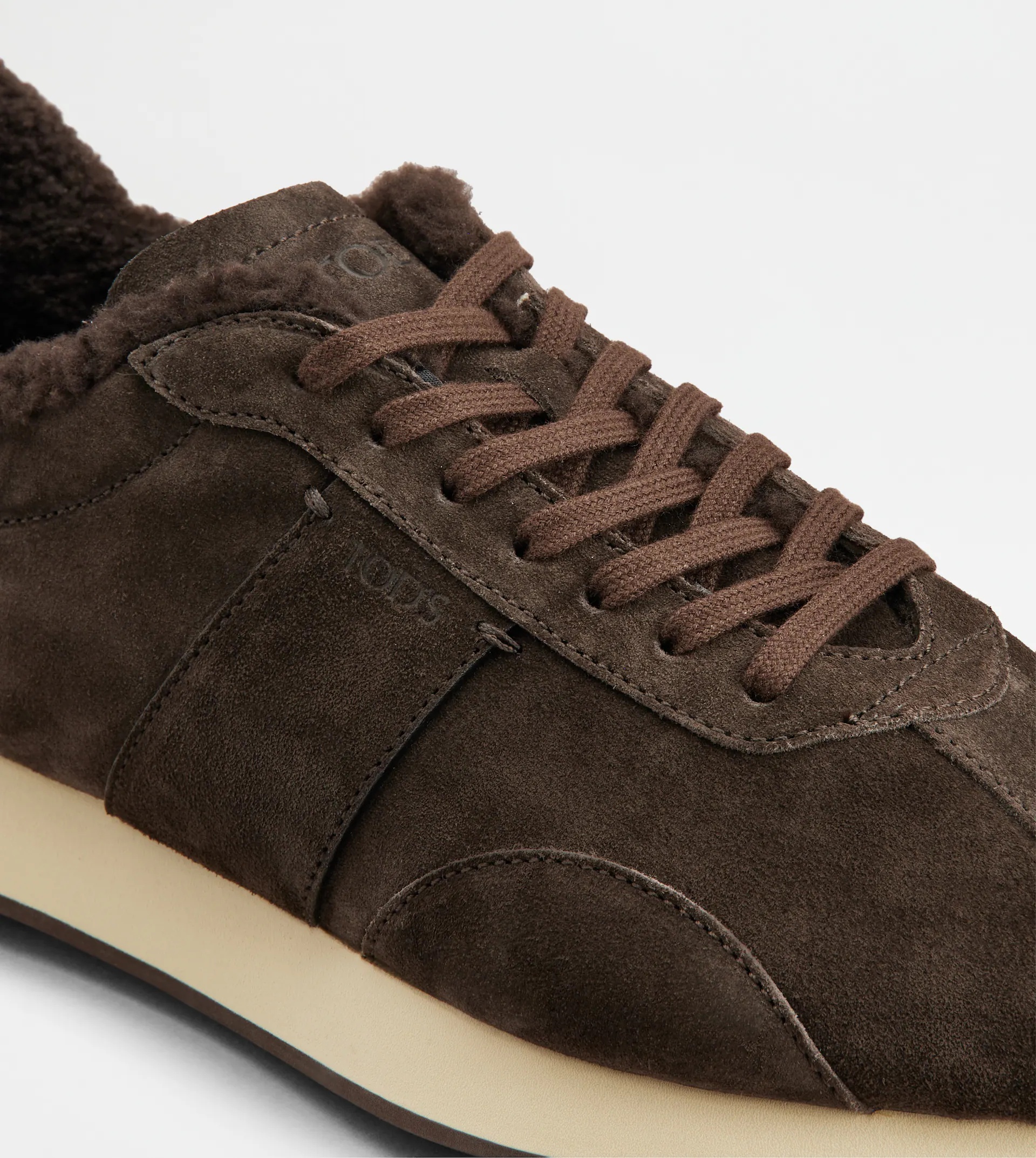 T VINTAGE SNEAKERS IN SUEDE - BROWN - 6