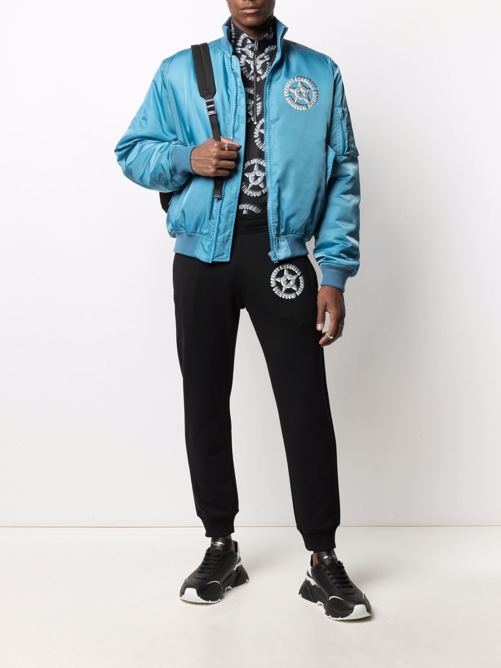 Moschino Couture logo print technical bomber jacket - 2