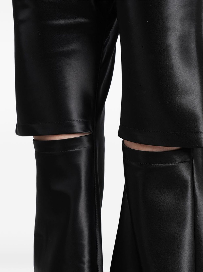 embossed cropped trousers 5