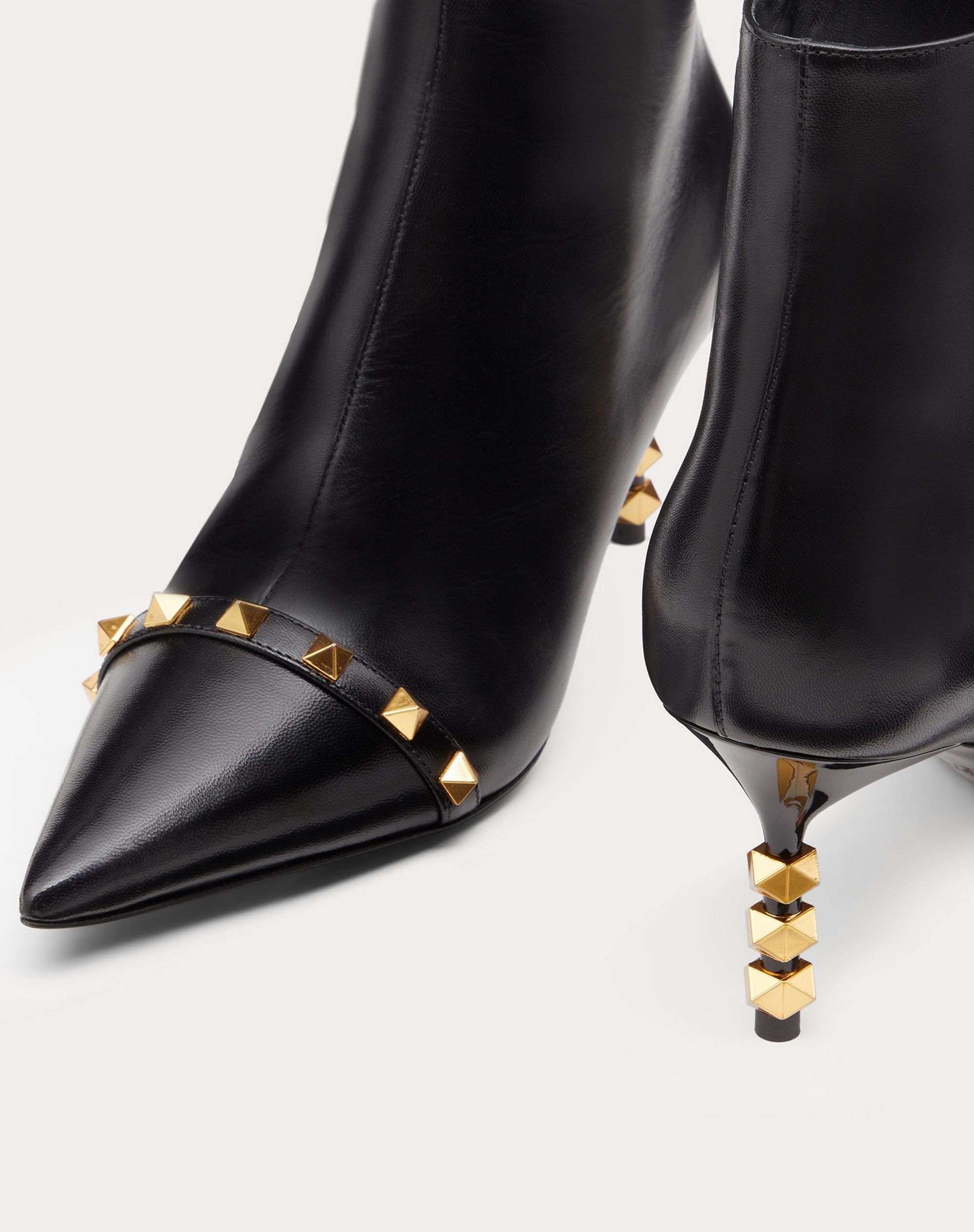 ROCKSTUD KIDSKIN ANKLE BOOT WITH SCULPTED HEEL 70 MM - 5