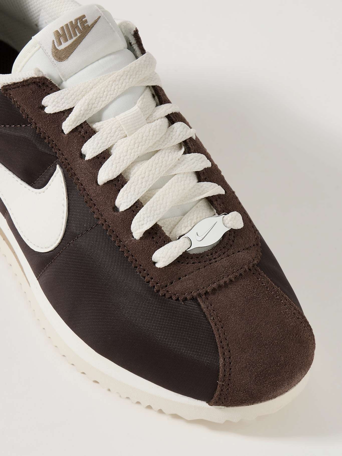 Cortez leather and suede-trimmed shell sneakers - 4