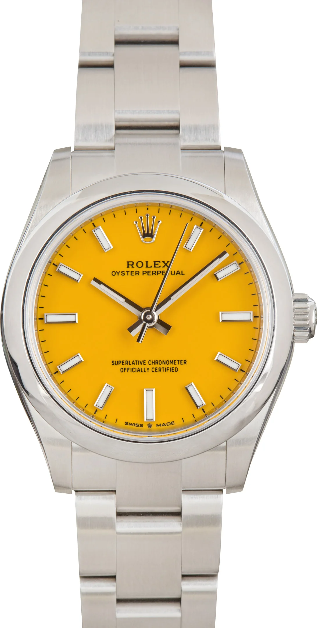 Rolex Oyster Perpetual 31 Yellow Dial Ref 277200 - 1