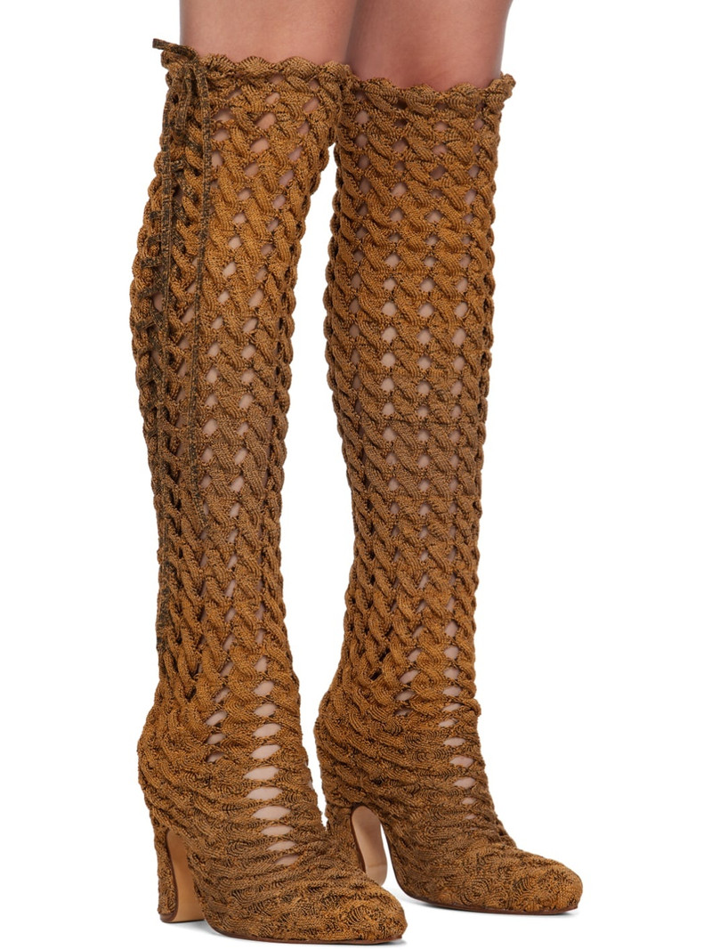 Orange Spiral Cable Boots 4