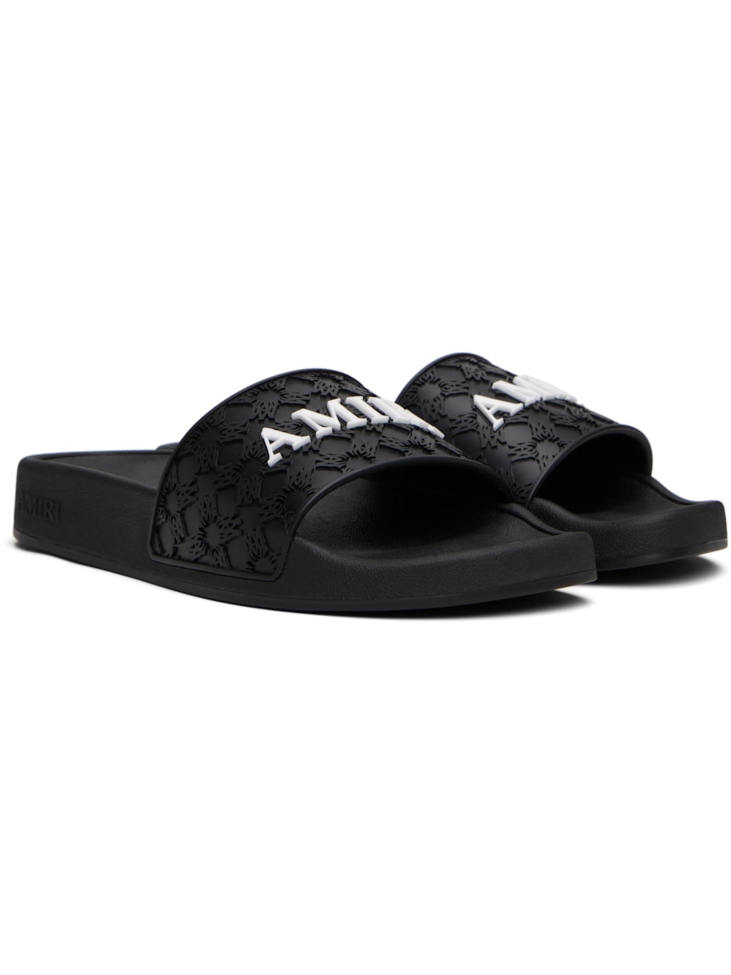 Black MA Quad Pool Slides - 4