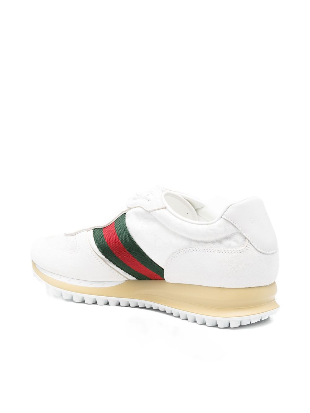 leather stripe sneakers - 3