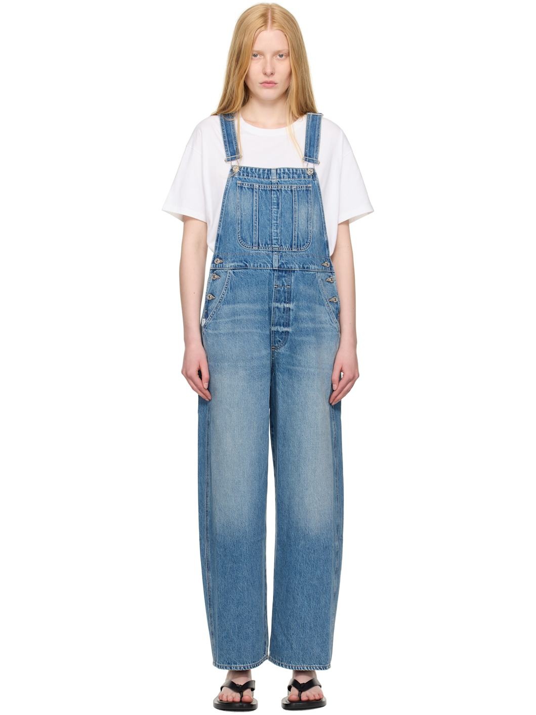 Blue Freya Denim Overalls - 1