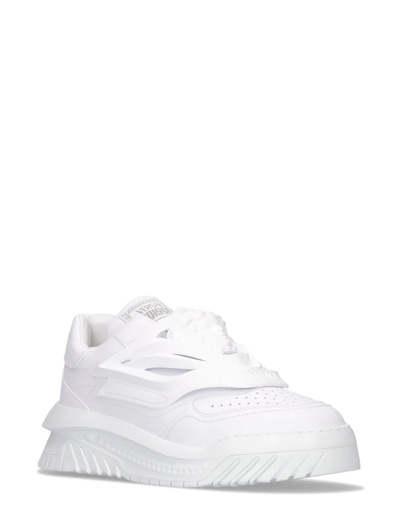 MEDUSA LEATHER LOW-TOP SNEAKERS - 3