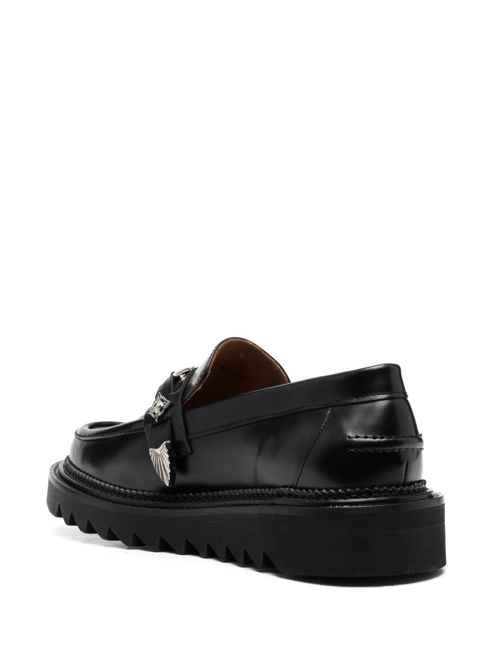 chunky leather loafers - 3