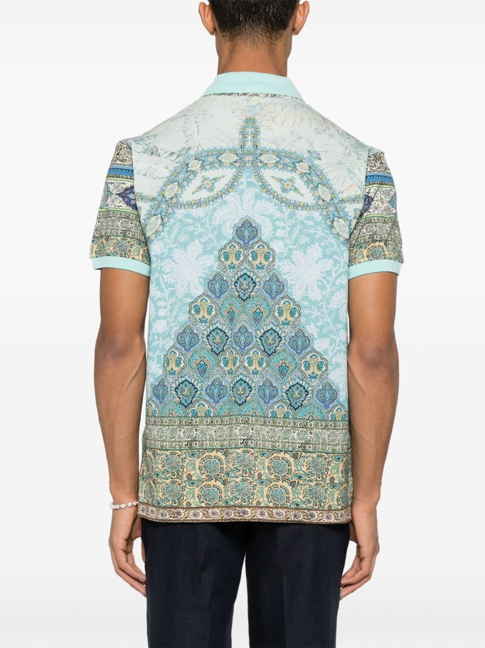 graphic-print polo shirt - 3