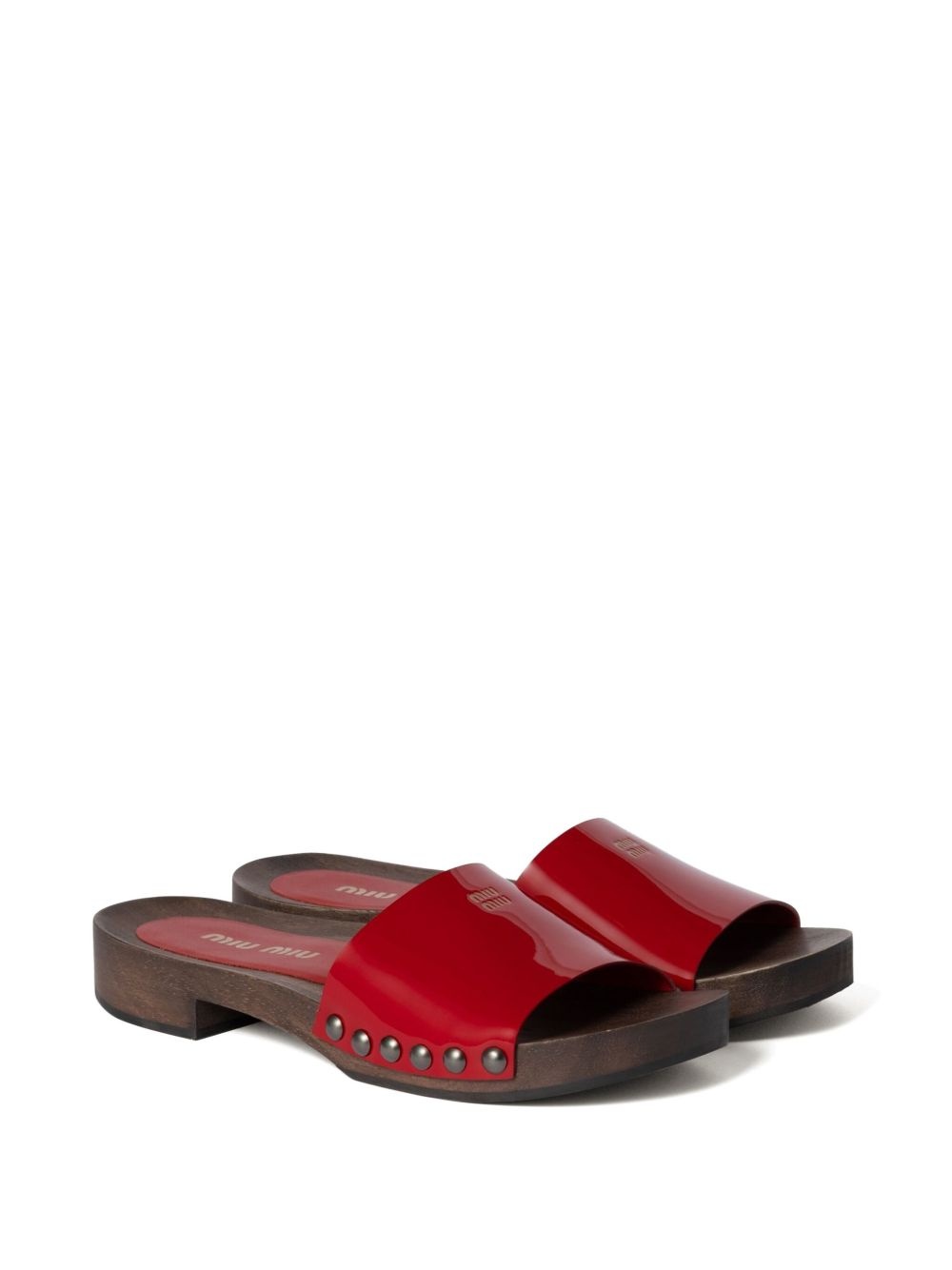 【送料&関税込】Miu Miu Leather Slides Miu Miu Matelassé nappa leather slides | REVERSIBLE