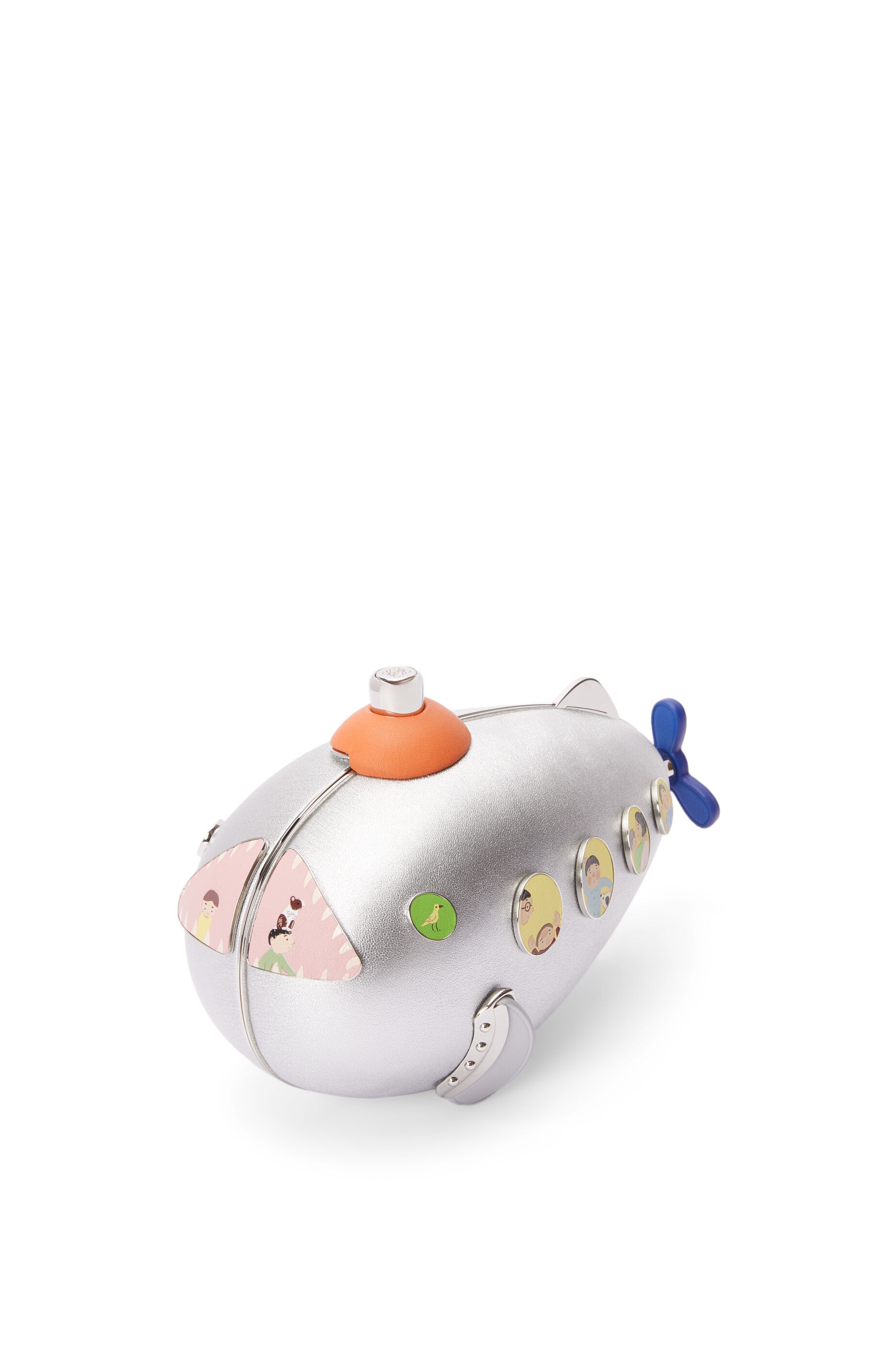 Submarine bag in metal and nappa - 1
