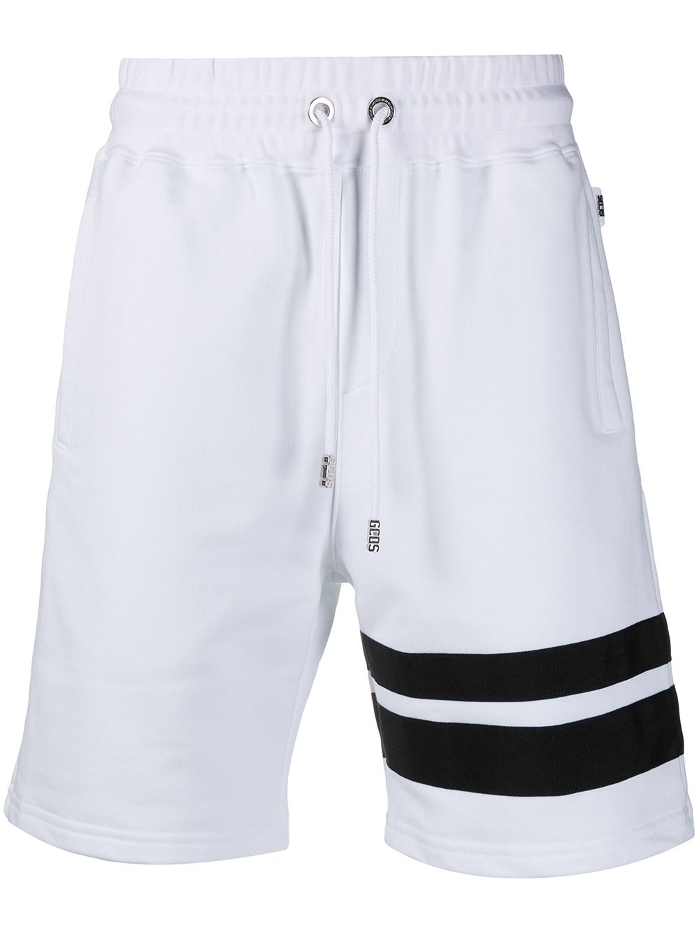 stripe-detail jogger shorts - 1