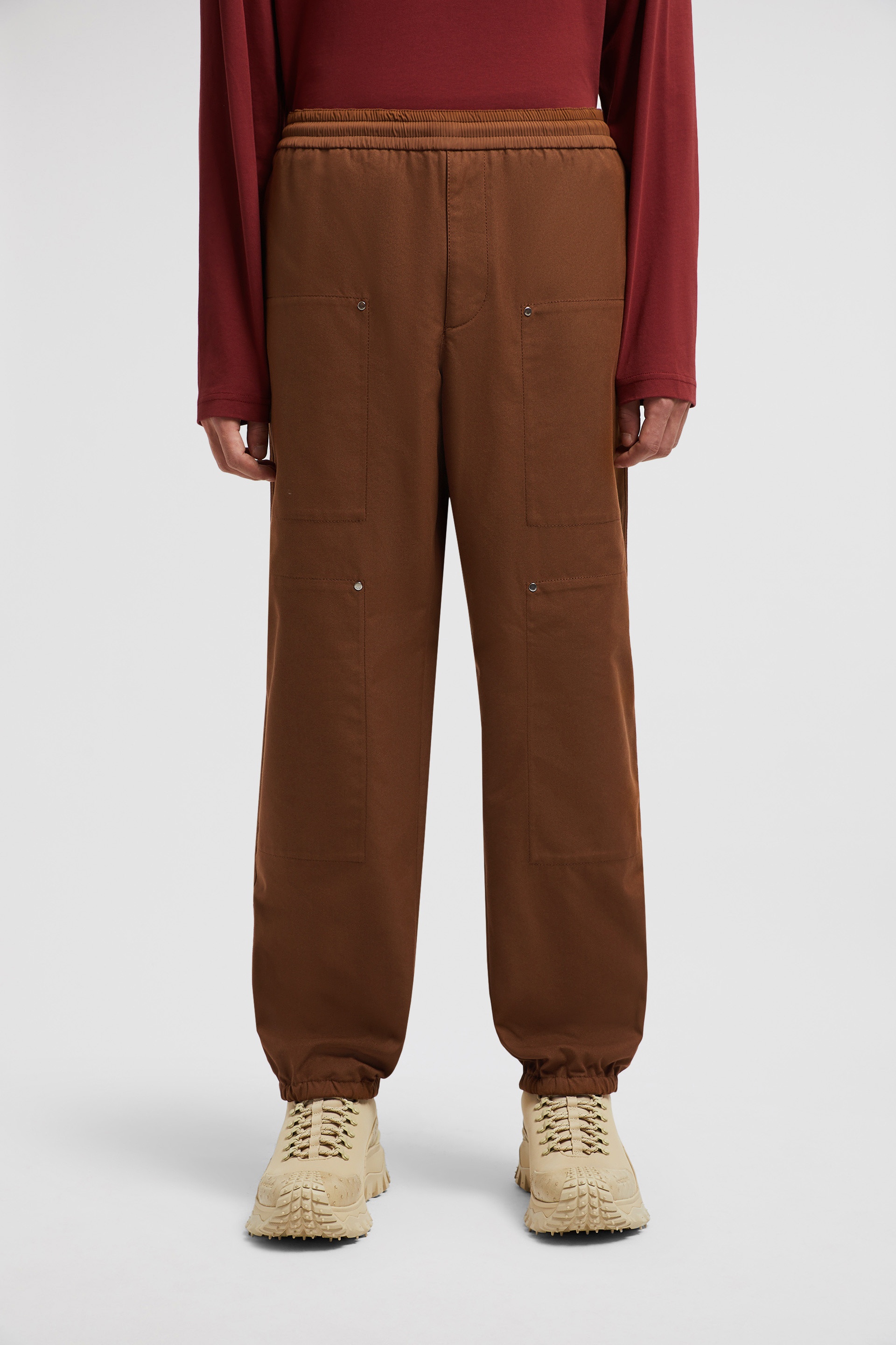 Embroidered Logo Cotton Jogging Pants - 3