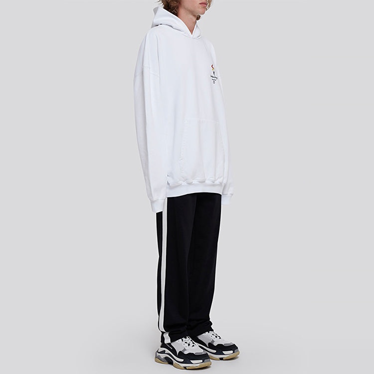 Balenciaga Unisex Logo Oversize Sweatshirt White 620973TIV459040 - 6