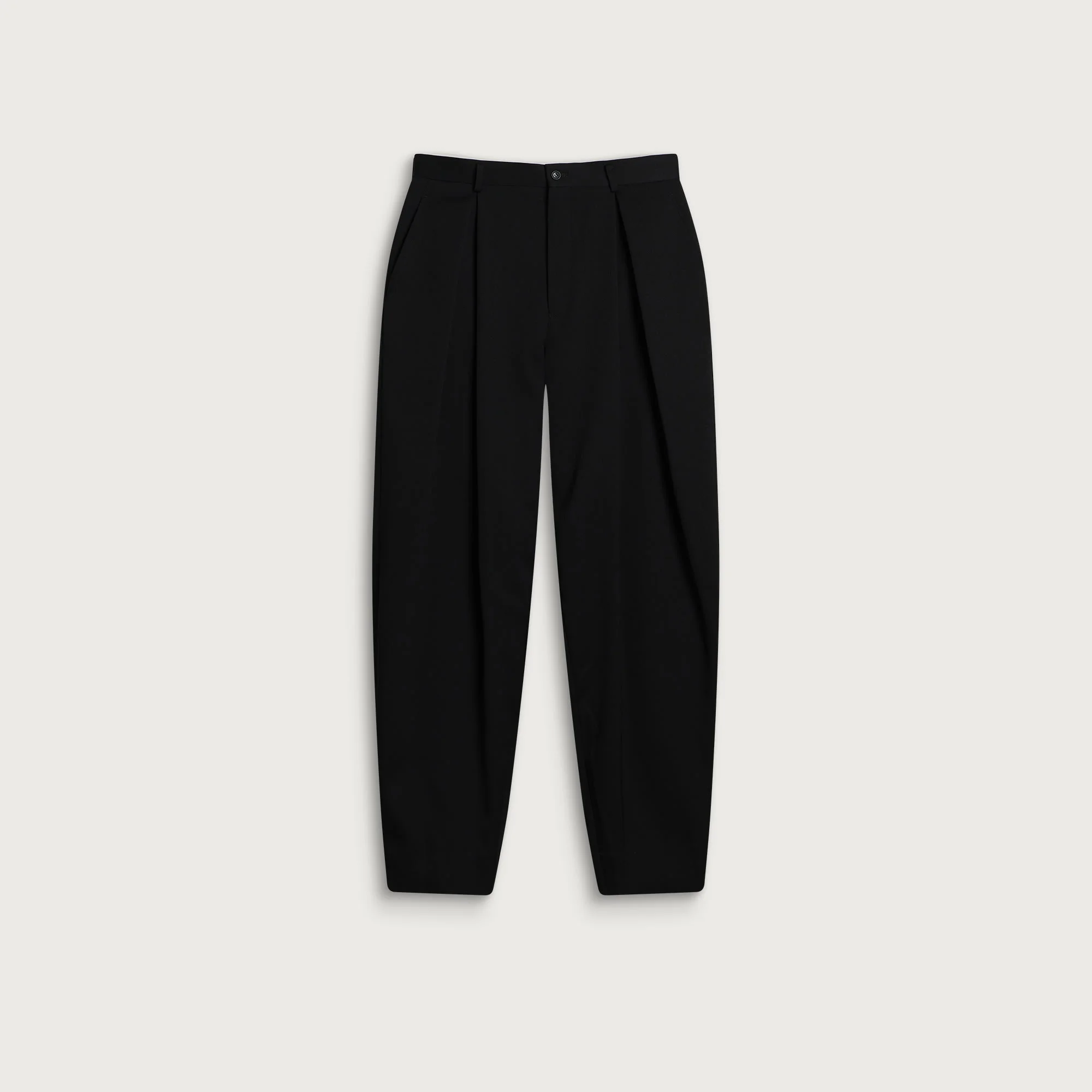 Comme des Garçons Homme Plus Wool Gabardine Pleated Pant - 1