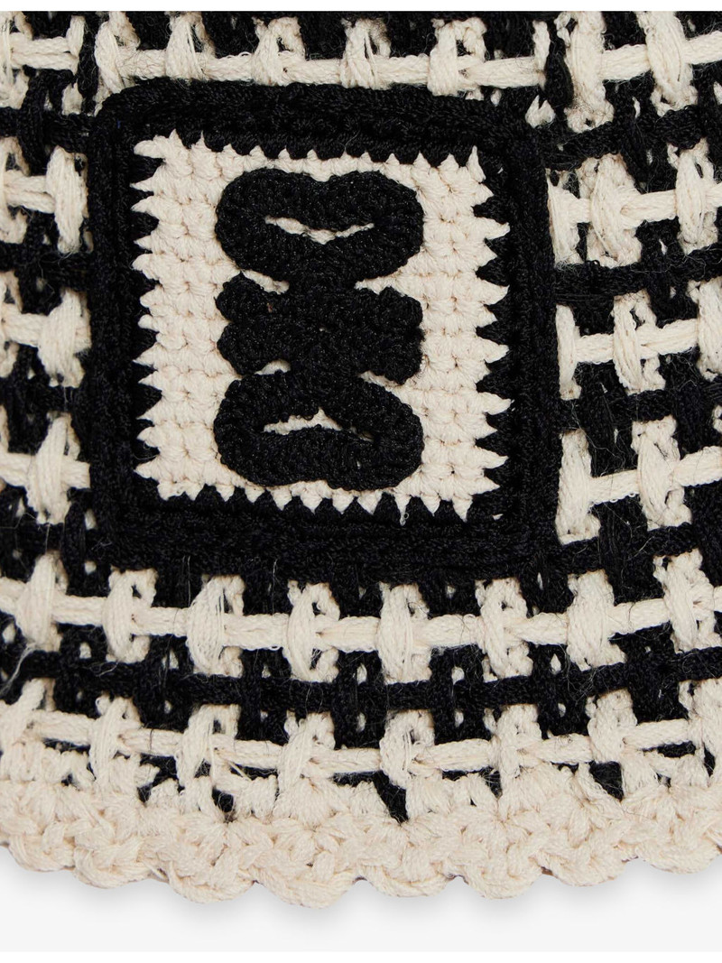 Sandro Branded Crochet Bucket Hat outlook