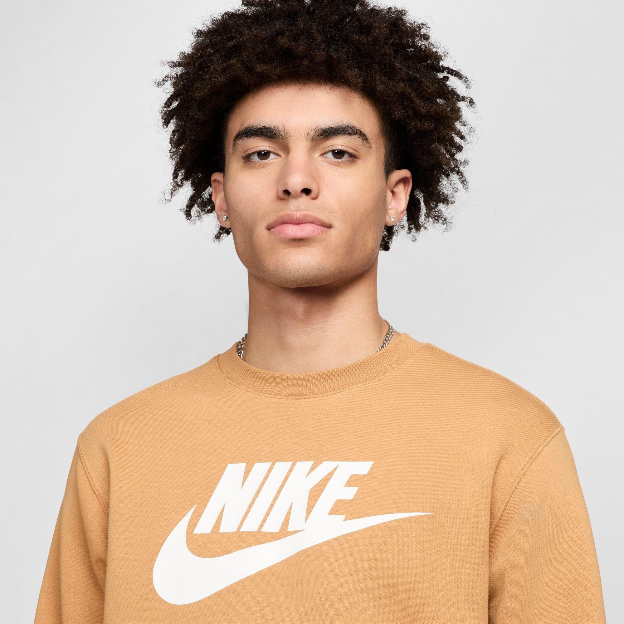 NIKE SPORTSWEAR CLUB FLEECE FUTURA LOGO CREWNECK SWEATSHIRT - 4