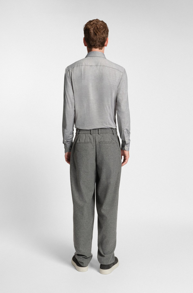 SLIM-FIT SHIRT IN BRUSHED PERFORMANCE-STRETCH FLANNEL 5