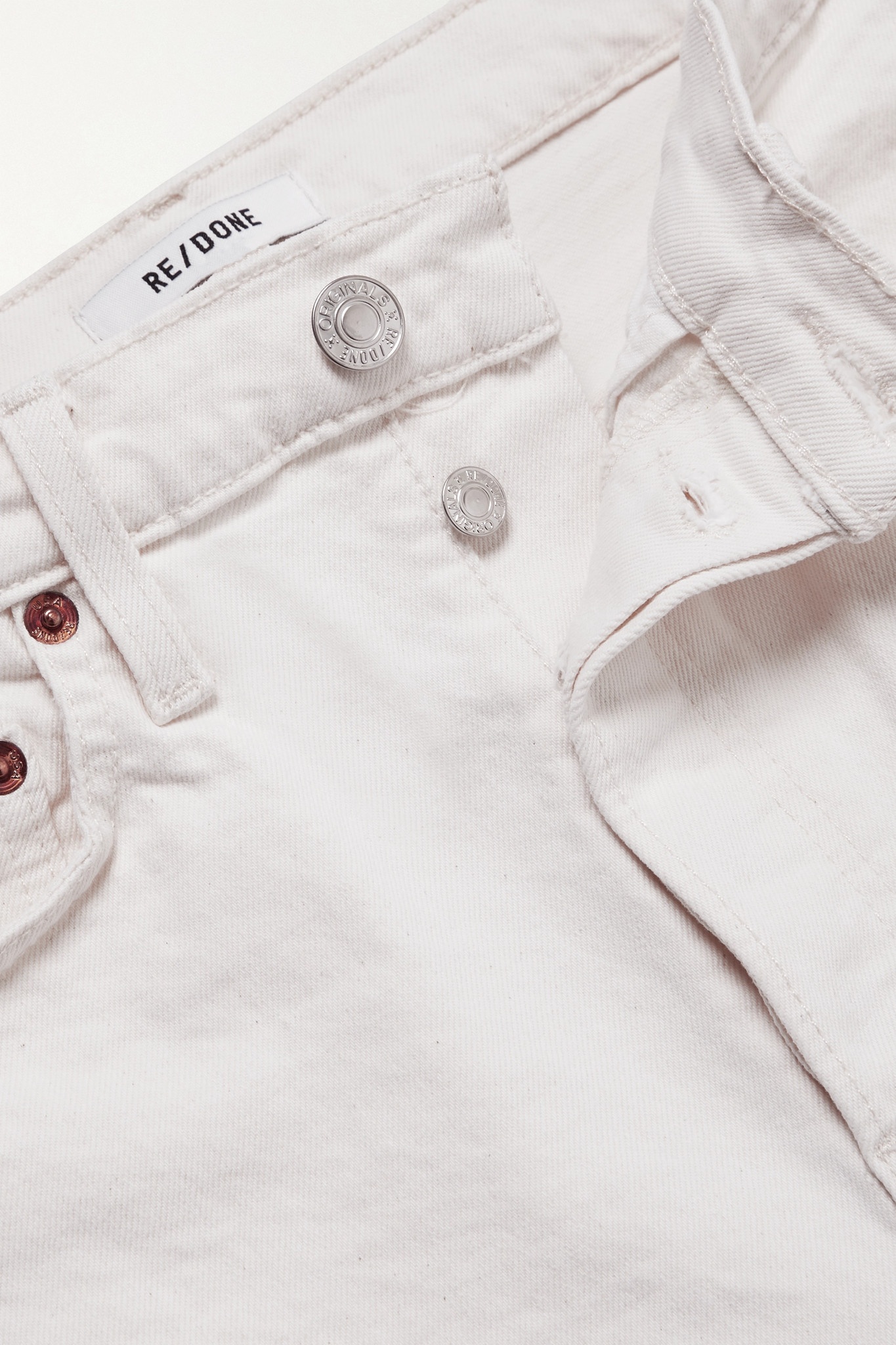 70s Stove Pipe cropped distressed high-rise straight-leg jeans - 5