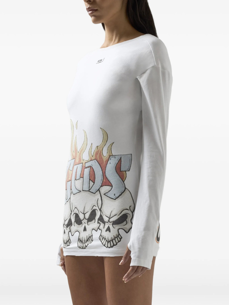 GCDS Gcds Long-sleeve Graphic-print Mini Dress outlook