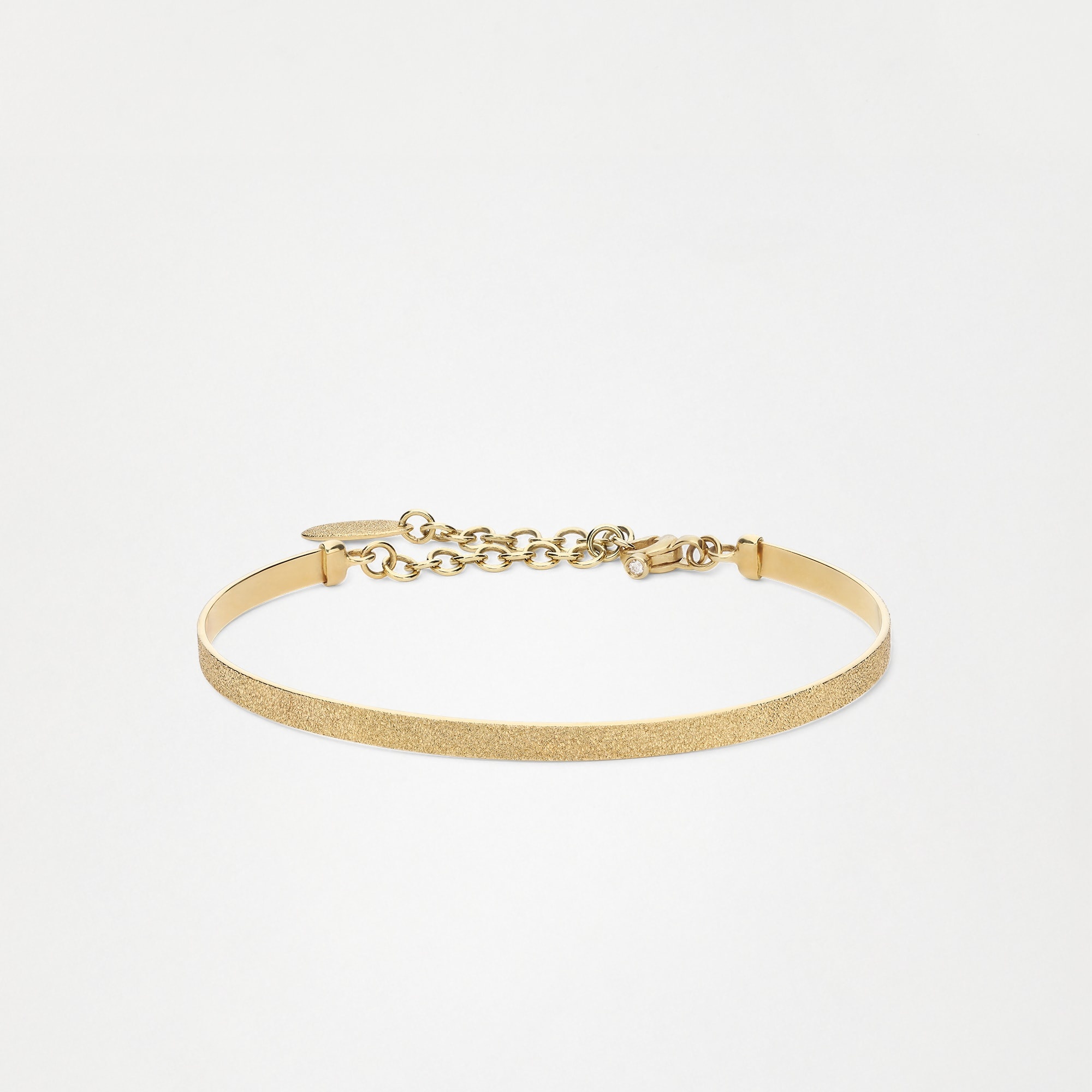 18k Gold bracelet with 0.015ct Diamond - 4