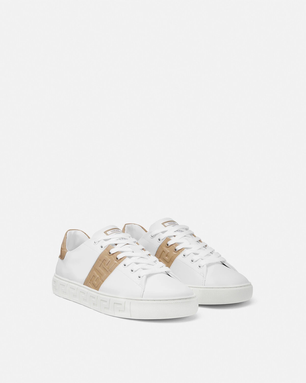 Croc-Effect Greca Sneakers - 2