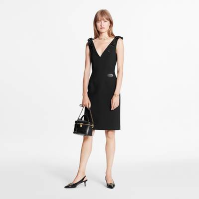 Louis Vuitton Shoulder Detail V-Neck Fitted Dress  outlook