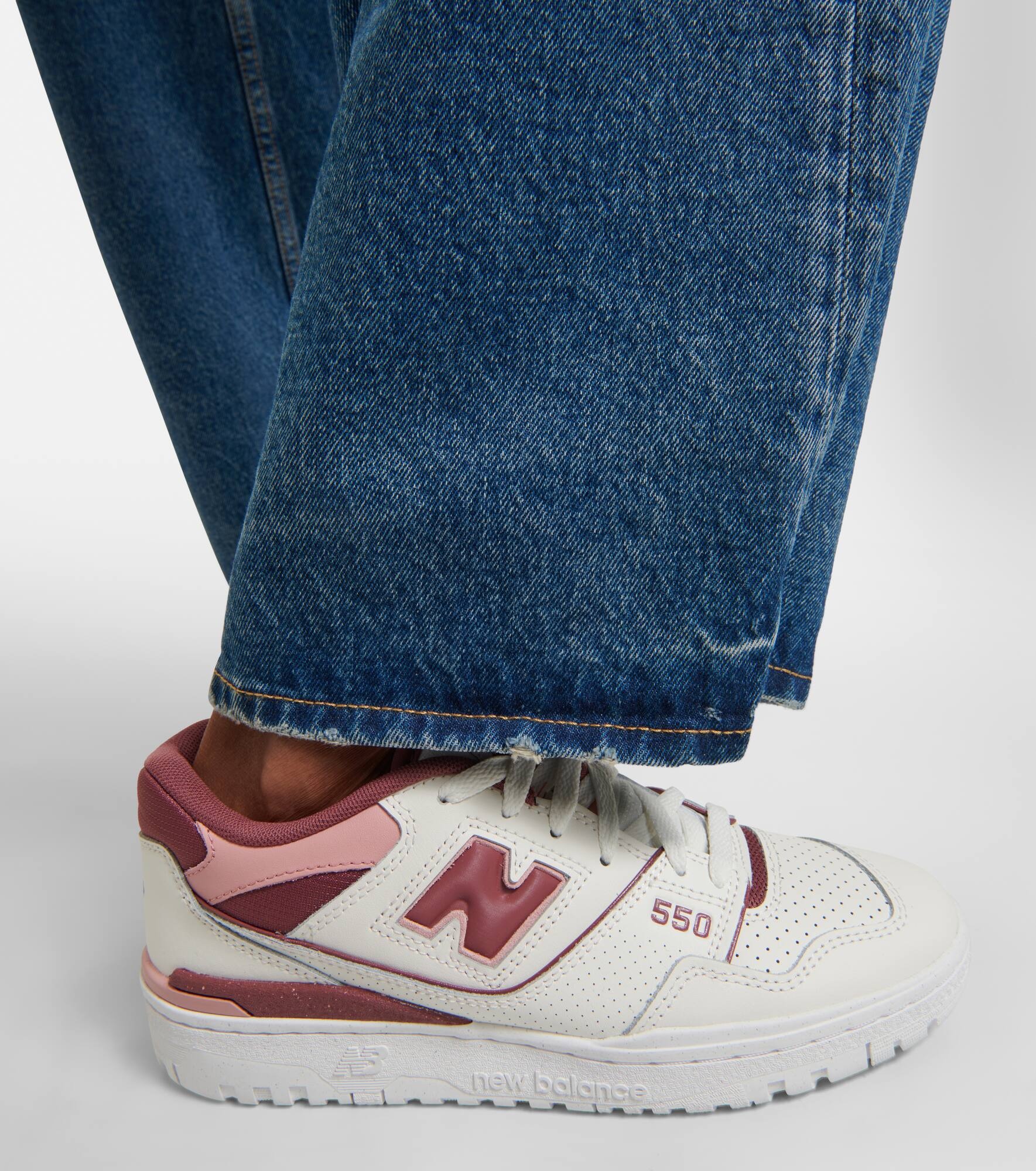 550 leather sneakers - 4