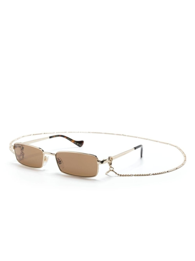 GUCCI rectangle-frame sunglasses outlook