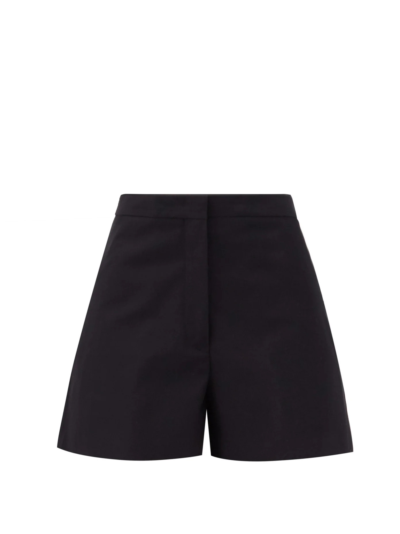 Mattia high-rise cotton-canvas shorts - 1