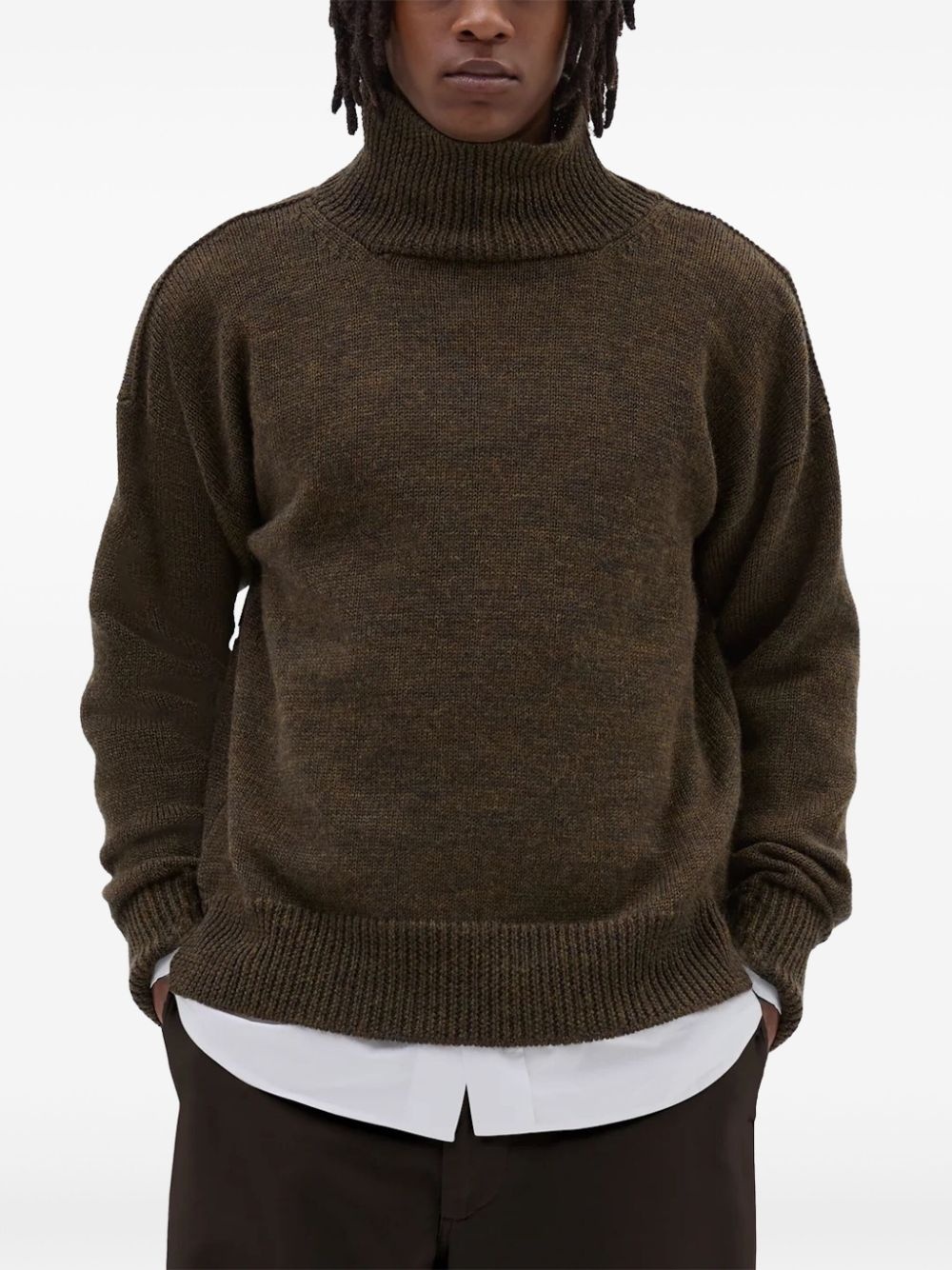 roll-neck merino sweater - 2