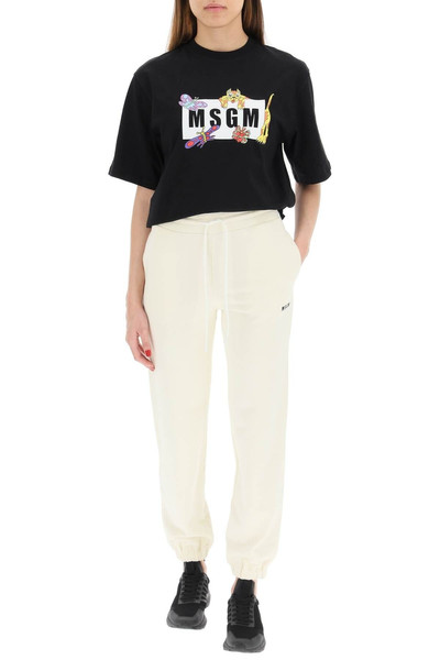 MSGM MINI LOGO SWEATPANTS outlook