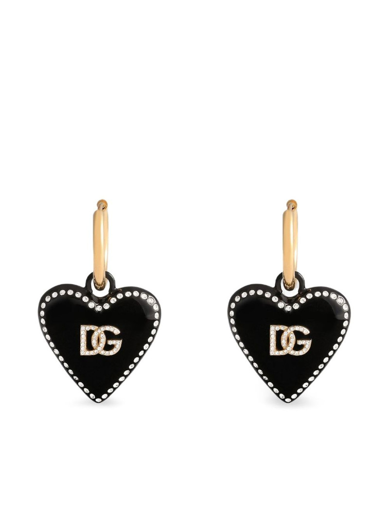 Dolce & Gabbana heart drop earrings outlook