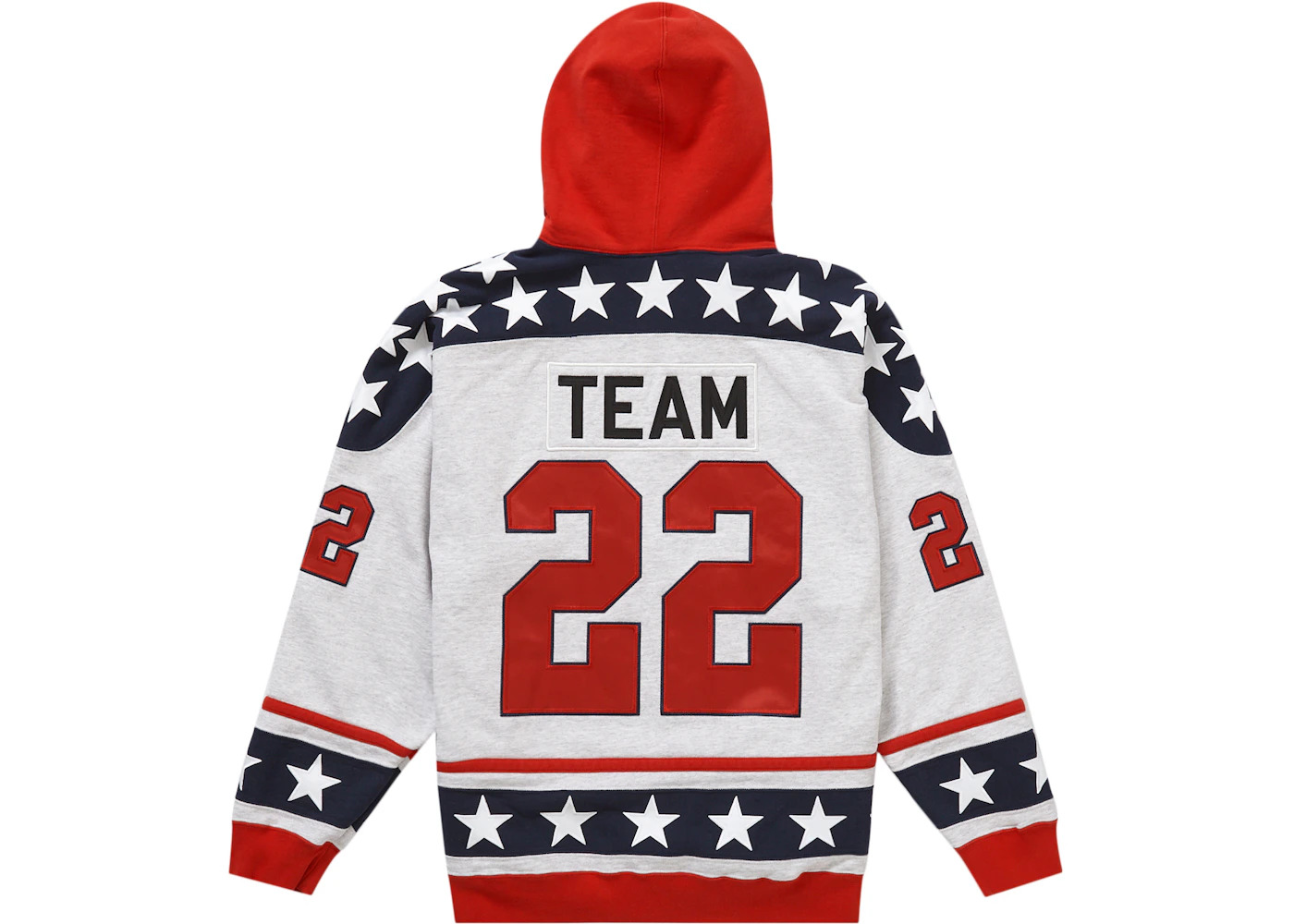 Supreme Hockey Hooded Sweatshirt (FW22) Ash Grey - 2