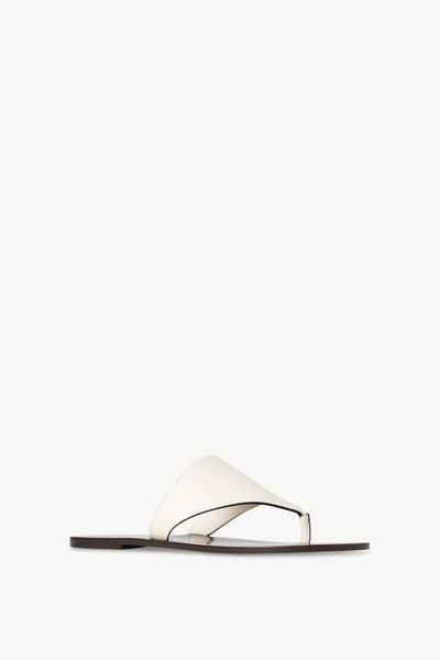 The Row Avery Thong Sandal in Leather outlook
