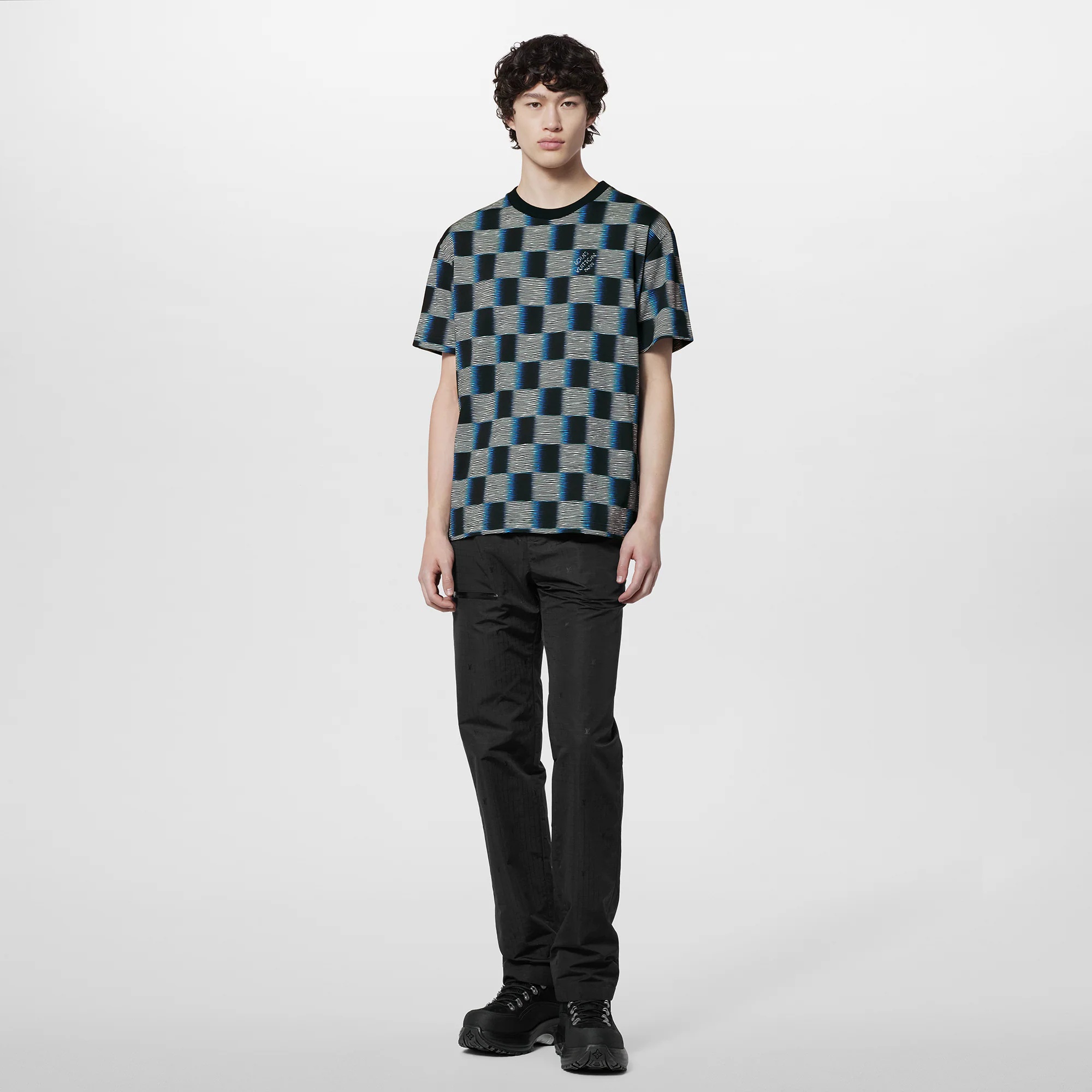 Louis Vuitton Damier Short-Sleeved Cotton T-Shirt | REVERSIBLE