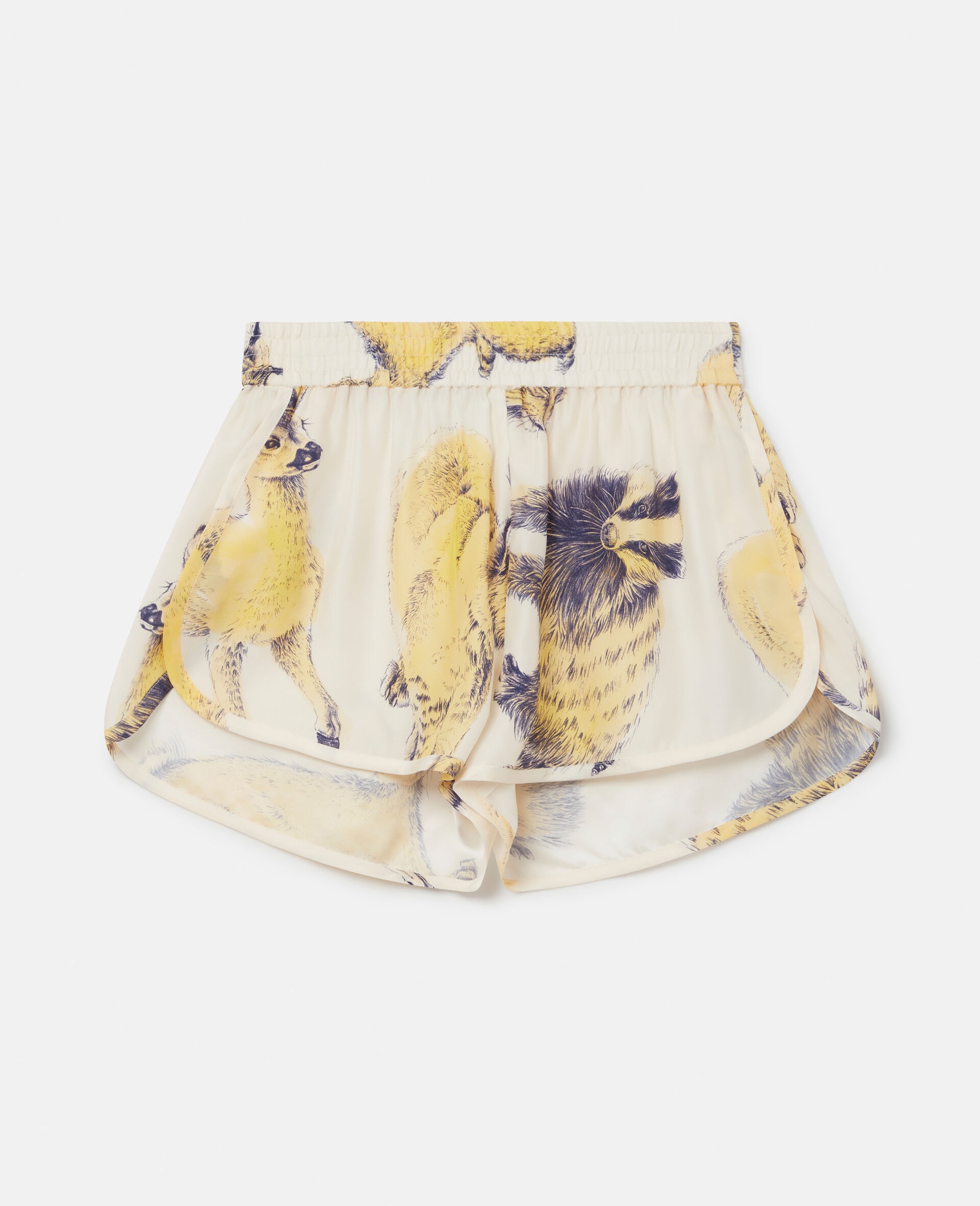 Rewild Fauna Print Silk Shorts - 1