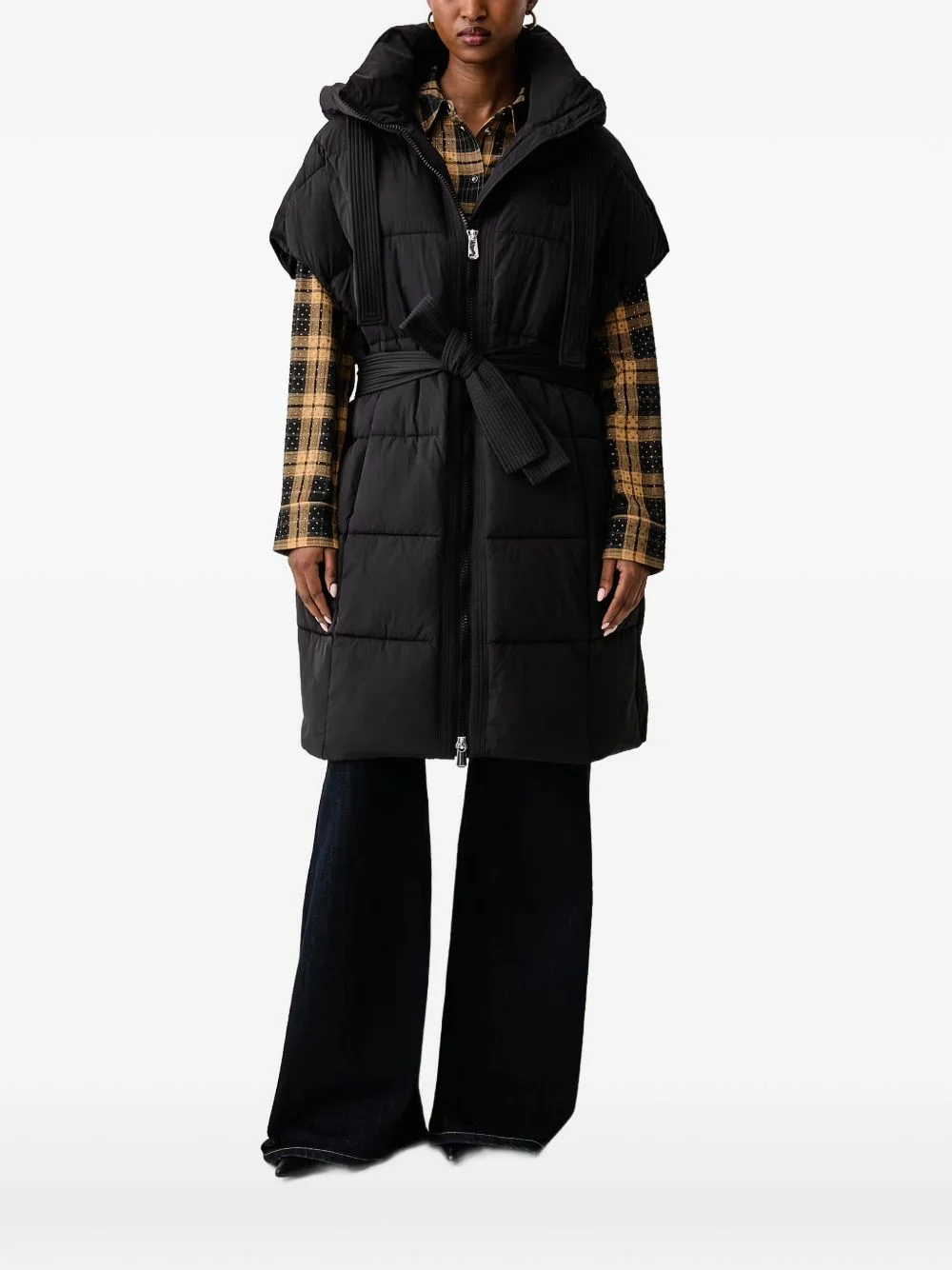 quilted hooded jacket - 1