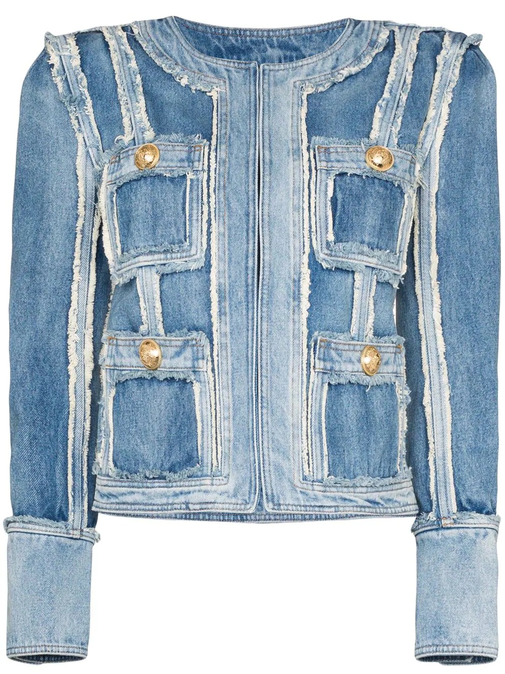 patchwork denim jacket  - 1