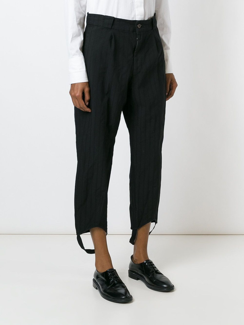 foot strap striped trousers 3