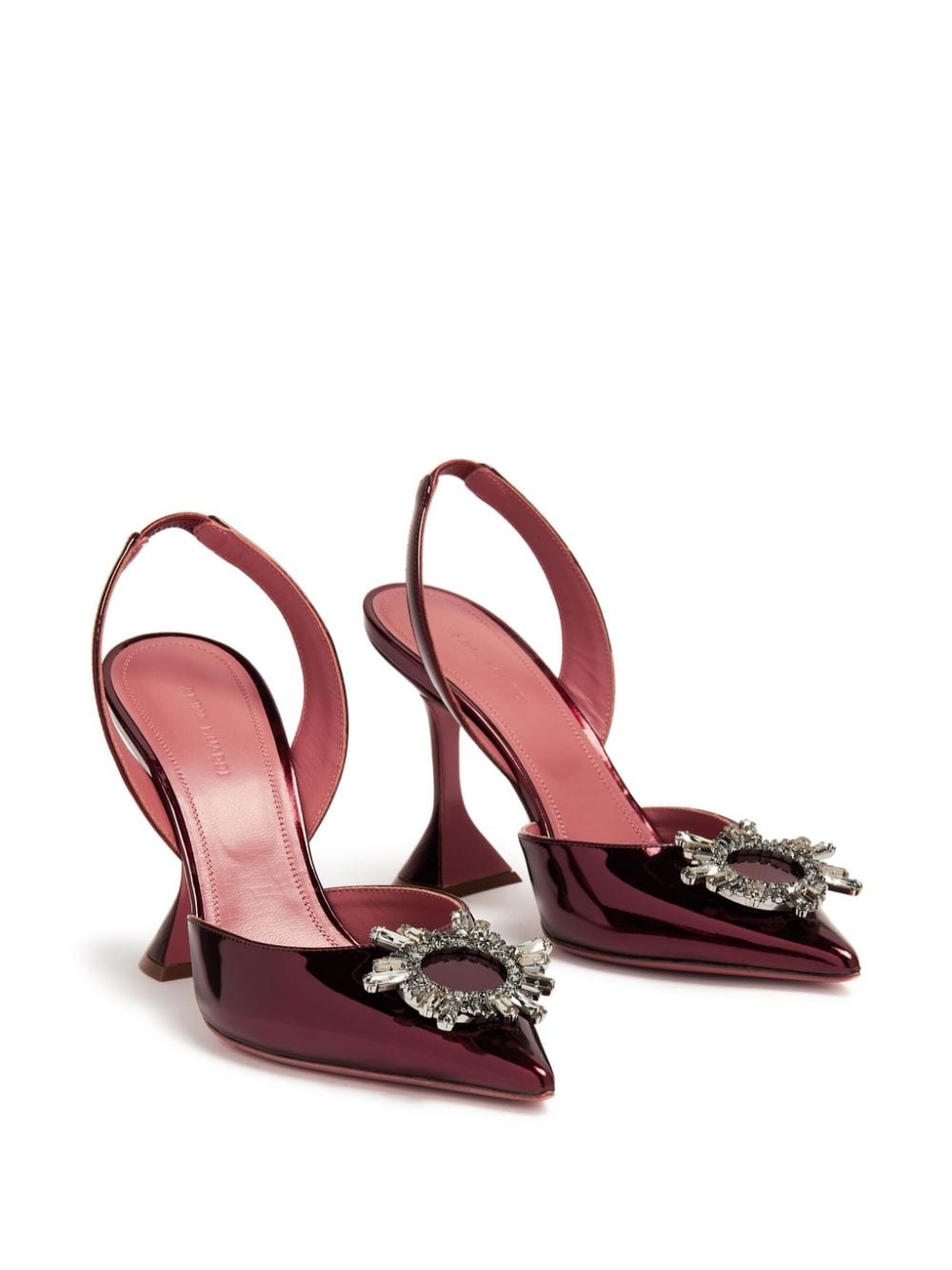 Begum 95mm crystal-buckle pumps - 4