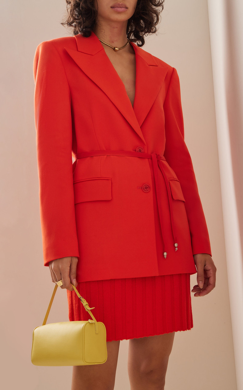 Altuzarra Arbor Stretch Wool Blazer red outlook