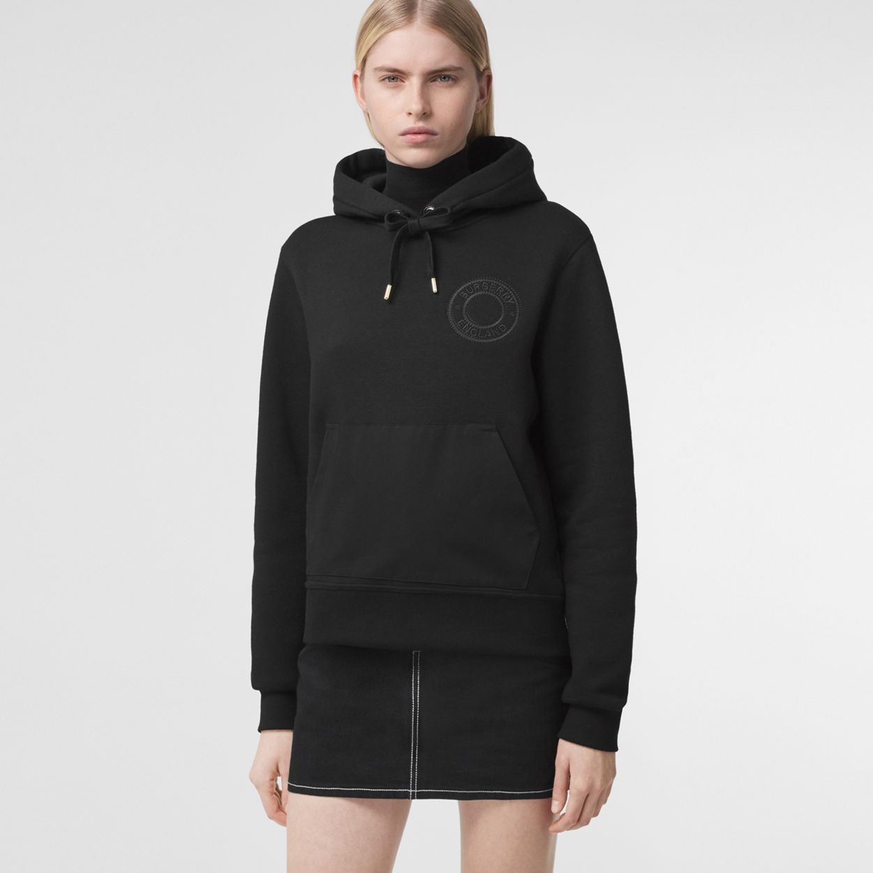 Logo Graphic Cotton Jersey Oversized Hoodie - 2