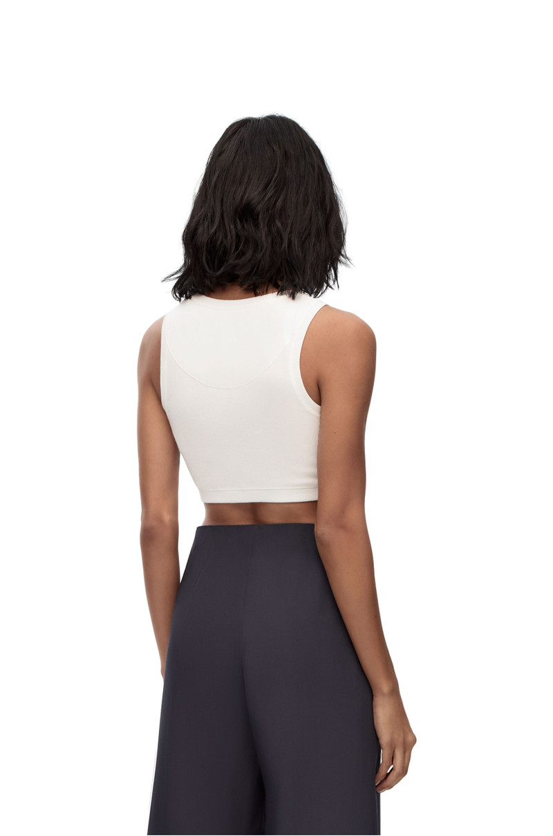 Cropped Anagram tank top in cotton 4