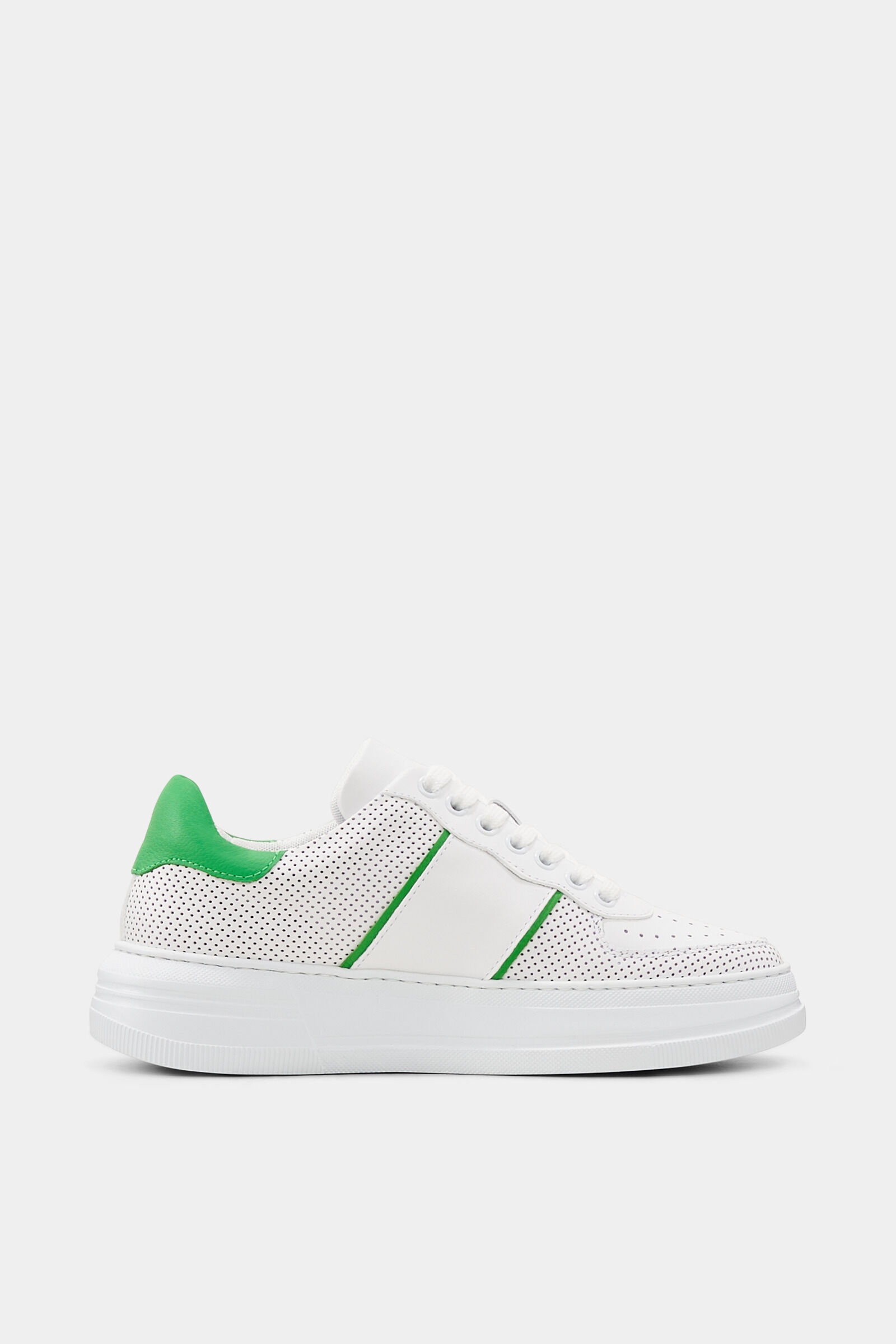 Santa Rosa Sneakers in White/Green - 2